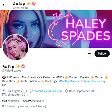 Haley Spades X Twitter Twitter Porn Accounts Like X