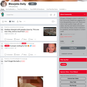 Blowjobs Daily & 663+ Reddit NSFW List Like R/BlowjobsDaily