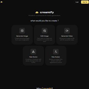 Creamify AI, גנרטורים של פורנו מבוססי בינה מלאכותית