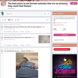 GodAsshole, Reddit NSFW List