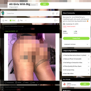 BigAssAltGirls, Reddit NSFW List