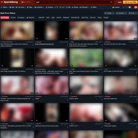 SpankBang Goth
