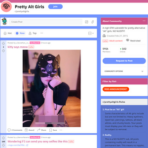 Pretty Alt Girls, Reddit NSFW List