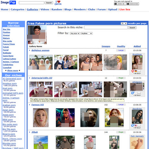 ImageFap AI Fakes, Deepfake Porno Seiten