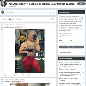 Athletic Girls, Reddit NSFW List