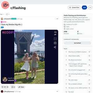 Reddit Flashing, 盗撮ポルノサイト