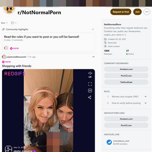 NotNormalPorn, Reddit NSFW List