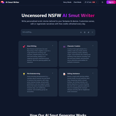 AI Smut Writer