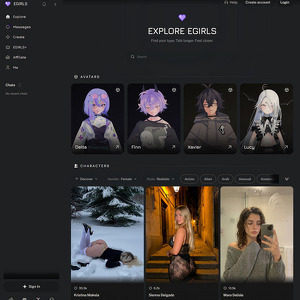 Egirls AI, AI Pornó Oldalak