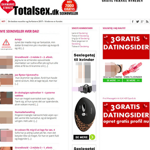 TotalSex, Sex Noveller Sider