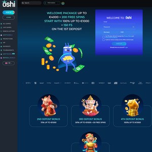 Oshi Casino, Glückspiel Seiten