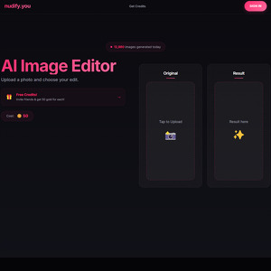 Nudify You, אתרי בינה מלאכותית להתפשט
