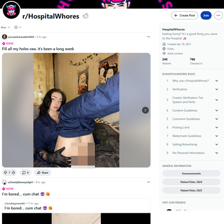 Reddit HospitalWhores