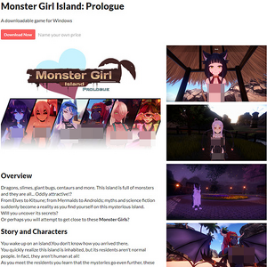 Monster Girl Island, निःशुल्क पोर्न गेम्स