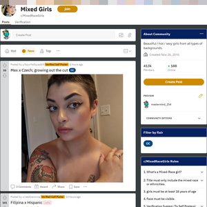 Mixed Race Girls, Reddit NSFW List