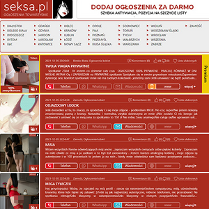 Seksa, Ogłoszenia Towarzyskie