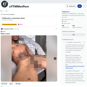 Reddit FTMMenPorn, FTM Porn Sites