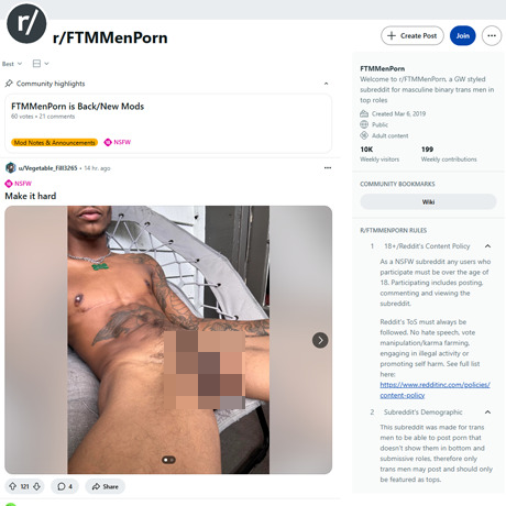 Reddit FTMMenPorn