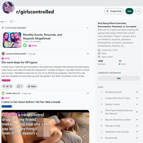 Reddit Girls Controlled