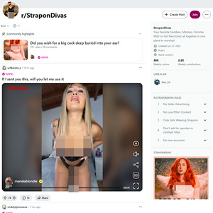 Reddit StraponDivas, Pegging Porn Sites