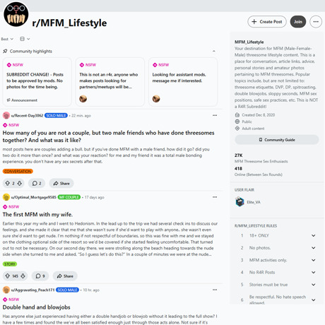 Reddit MFM_Lifestyle