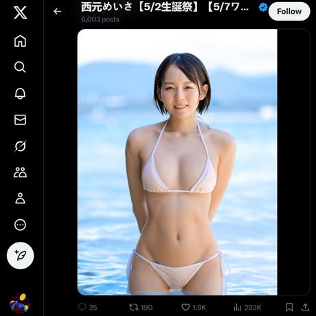 西元めいさ ツイッター
