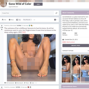 Gone Wild Of Color, Reddit NSFW List