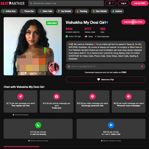 MyDesiGirl, Best SextPanther Models List