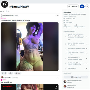 Reddit EmoGirlsGW, Goth Porn Sites