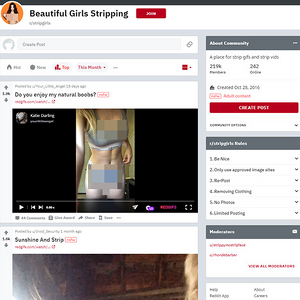 StripGirls, Reddit NSFW List