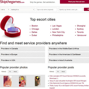 SkipTheGames, Escort Sites