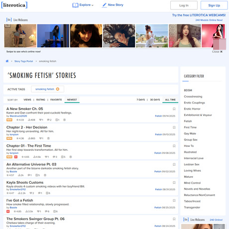 Literotica Smoking