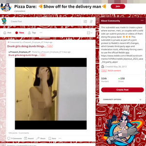 Pizza Dare, Reddit NSFW List