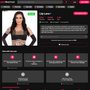 Lily Lane, Best SextPanther Models List