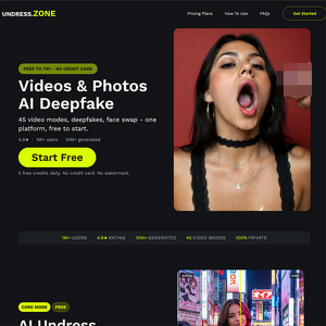 UndressZone, Stránky Undress AI