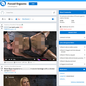 Forced Orgasms & 663+ Reddit NSFW List Like R/ForcedOrgasms