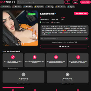 LatinaMamiii, Best SextPanther Models List