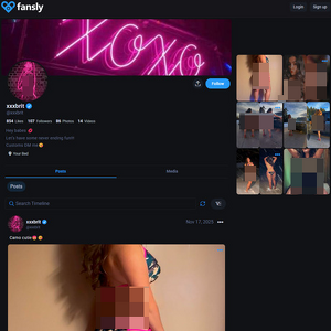 XXXBrit, Best Fansly Girls List