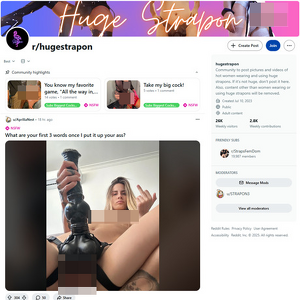 Reddit Huge Strapon, Pegging Porn Sites