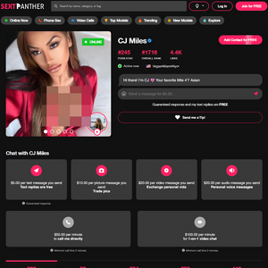 CJ Miles, Best SextPanther Models List