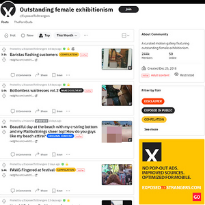 ExposedToStrangers, Reddit NSFW List