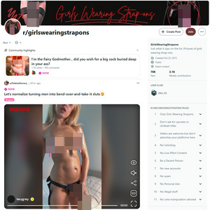 Reddit GirlsWearingStrapons, Pegging Porn Sites