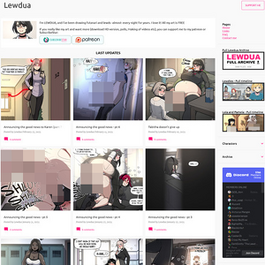 Lewdua, Porn Comics Sites