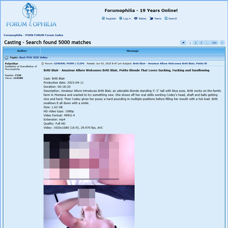 Forumophilia Casting