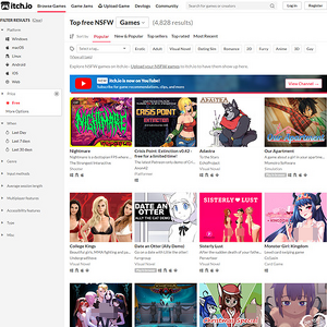 Itch.io NSFW, Kostenlose Sex Spiele
