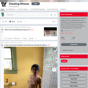 Cheating Whore, Reddit NSFW List