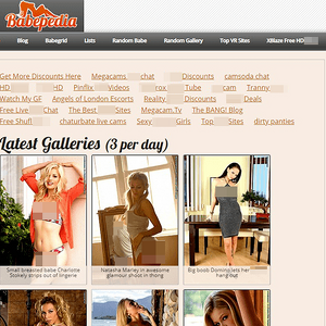 Babepedia, Pornostar Seiten