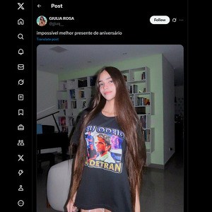 Giulia Rosa, Contas Porno do Twitter