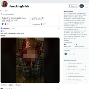 Reddit Smoking Fetish, Smoking Porn Sites