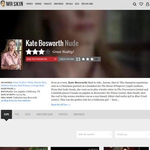 Kate Bosworth, Nude Celebrities List